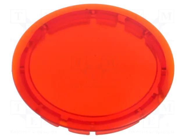 Actuator lens; RONTRON-R-JUWEL; red SCHLEGEL K22RRRT