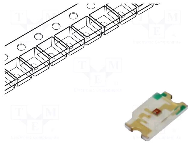 LED; orange; SMD; 3528; 180÷350mcd; 2÷2.5VDC; 3.5x2.8mm; 120°; 20mA KINGBRIGHT ELECTRONIC KA-3528SEC