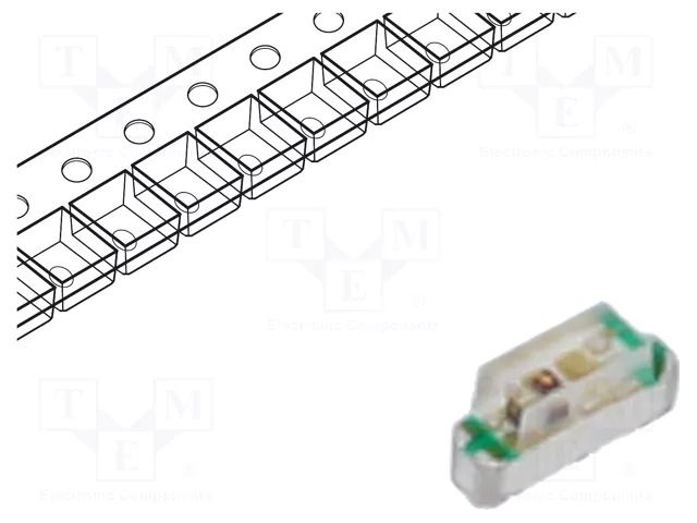 LED; red/green; SMD; 60÷240mcd,100÷450mcd; 1.95÷2.5/3.3÷4.1VDC KINGBRIGHT ELECTRONIC KPBA-2006SURKZGKC