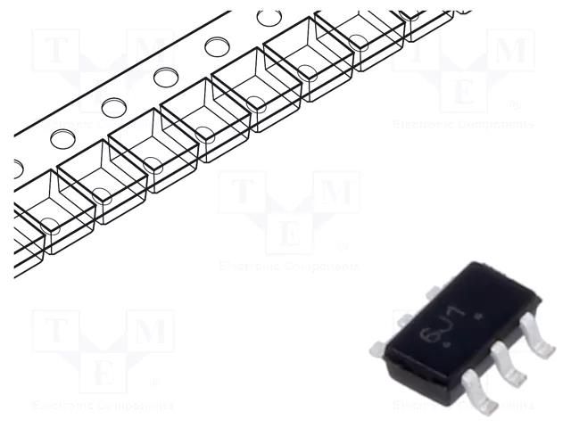 Diode: TVS array; 6.2÷7.2V; 24A; 350W; common anode; TSOP6; Ch: 5 ONSEMI SMS05CT1G