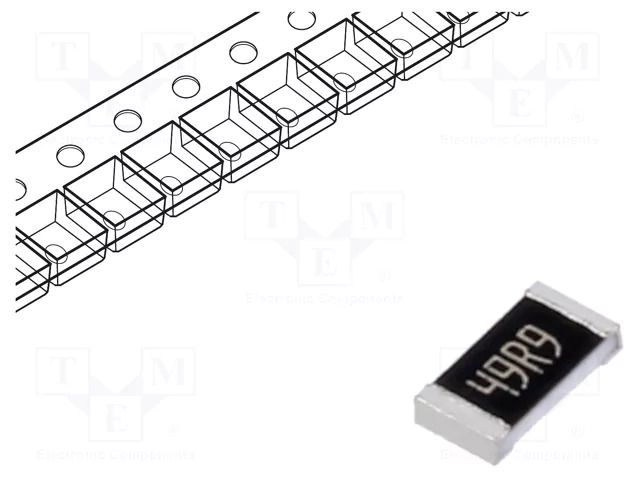Resistor: thin film; precise; SMD; 1206; 49.9Ω; 250mW; ±0.1% ROYALOHM TC0625B499JT5J