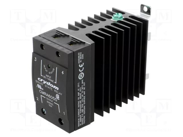 Relay: solid state; Ucntrl: 90÷140VAC; 55A; 48÷660VAC; CMR60 SENSATA / CRYDOM CMRA6055