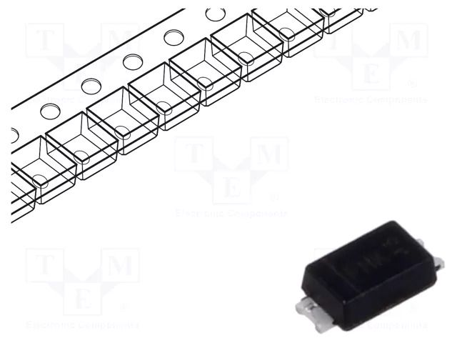 Diode: Zener; 1W; 5.1V; SMD; reel,tape; PowerDI®123; single diode DIODES INCORPORATED DFLZ5V1-7
