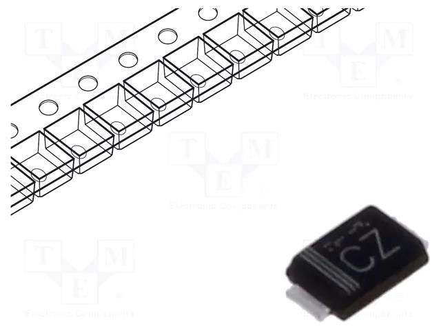 Diode: rectifying; SMD; 100V; 0.5A; 25ns; SOD323HE; Ufmax: 0.98V ROHM SEMICONDUCTOR RF05VYM1SFHTR