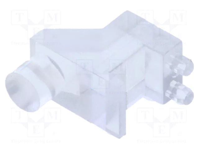 Fiber for LED; Ø3mm; Front: flat; angular,with PCB mounting BIVAR SLP3-250-100-F