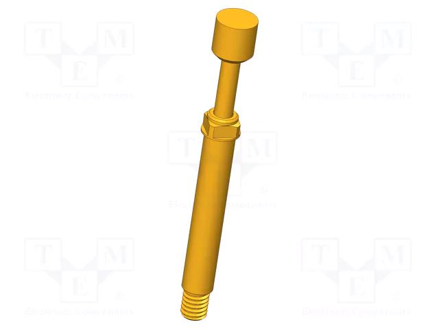 Test needle; Spring compression: 4.8mm; 6mm; 5A; brass; Ø: 4mm; 1.5N INGUN GKS-103-0186