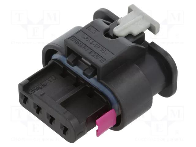 Connector: automotive; contacts; plug; female; MCON 1.2; PIN: 4 TE Connectivity 1-1718645-1