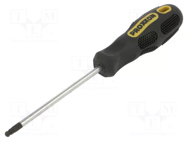 Screwdriver: standard; hex key,spherical; HEX 4mm PROXXON PR22210
