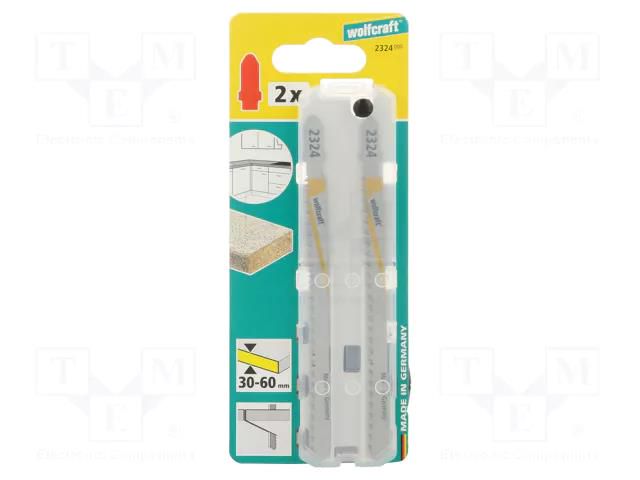 Tool: hacksaw blade-set; wood,chipboard; Kind of holder: T; 2pcs. WOLFCRAFT WF2324000