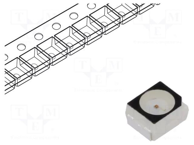 LED; red; SMD; PLCC2; 1.91÷3.03lm; 560÷1120mcd; 1.9÷2.5VDC; 120° ams OSRAM LRT68F-U2V2-1-1
