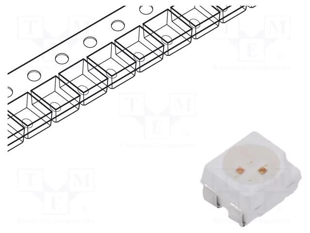 LED; red/yellow; SMD; 3528,PLCC4; 2.1÷2.6/3.1÷3.6VDC; 120°; 20mA OPTOSUPPLY OSRYA4S2C1A