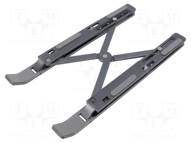 Stand; 15.6"; grey; aluminium,rubber; 240x160x150mm; foldable SAVIO SAVPB-01