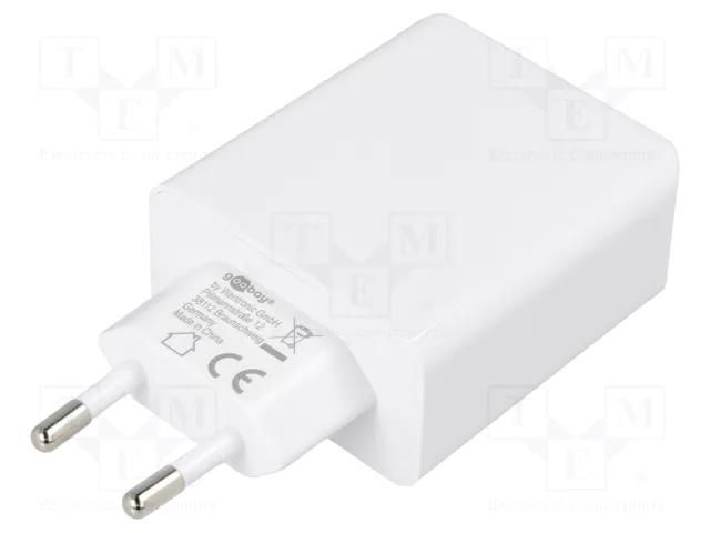 Power supply: switching; mains,plug-in; 5VDC,; 36W; 93.7x51x27mm Goobay ZSI-61758