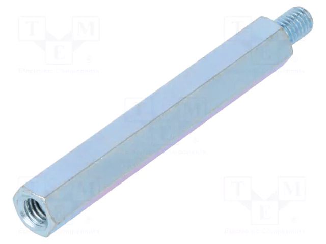 Screwed spacer sleeve; 55mm; Int.thread: M5; Ext.thread: M5; steel BOSSARD B5X55/BN3318