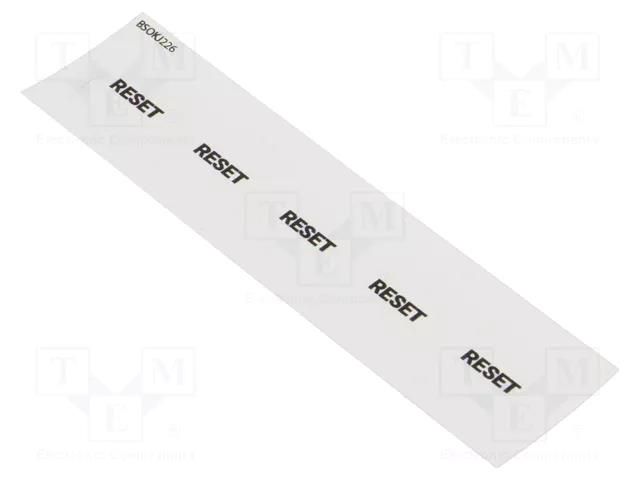 Description label; OKTRON®-JUWEL; Button marking: RESET SCHLEGEL BSOKJ226