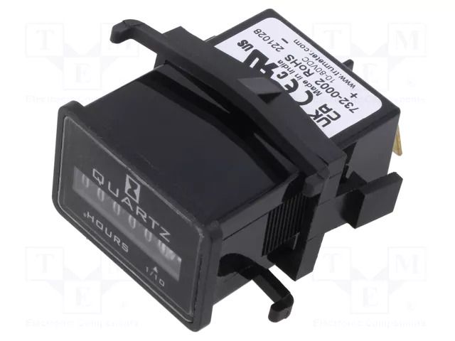 Counter: electromechanical; working time; mechanical indicator TRUMETER 732-0002