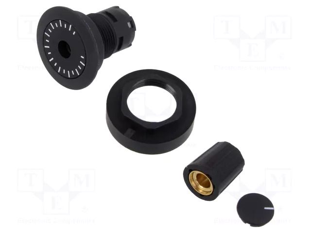 Switch: rotary; 22mm; IP65; RONTRON-R-JUWEL; Ø22.3mm SCHLEGEL RRJRSW