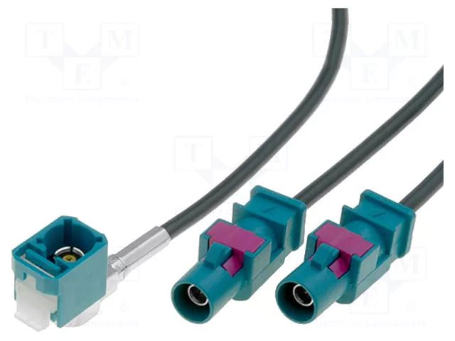 Cable; Fakra socket,Fakra plug x2; 0.25m; Car brand: VW 4CARMEDIA AD.ANT.N10