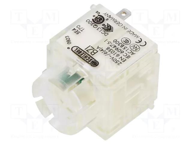 Contact block; -30÷70°C; IP00; Contacts: NO; DC load @R: 2A/24VDC SCHLEGEL BZI