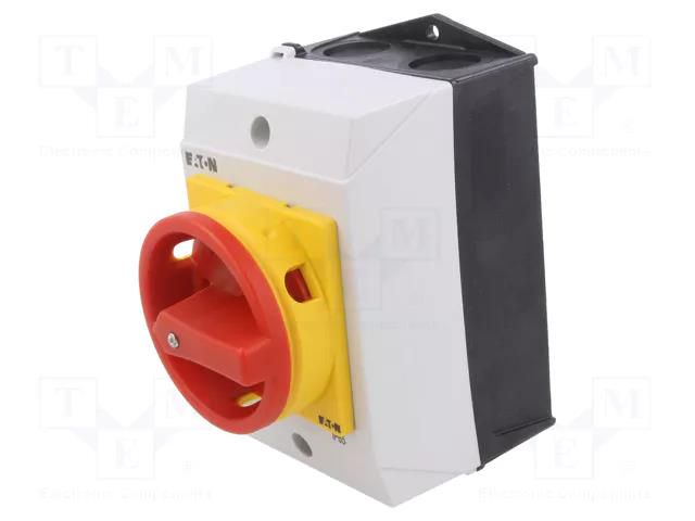 Switch: cam switch; Stabl.pos: 2; 20A; OFF-ON; in housing; Poles: 3 EATON ELECTRIC T0-2-15679/I1/SVB