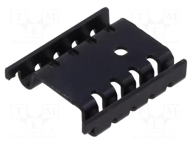 Heatsink: extruded; U; TO220; black; L: 29mm; aluminium; anodized SEIFERT ELECTRONIC KL-105/29/SW