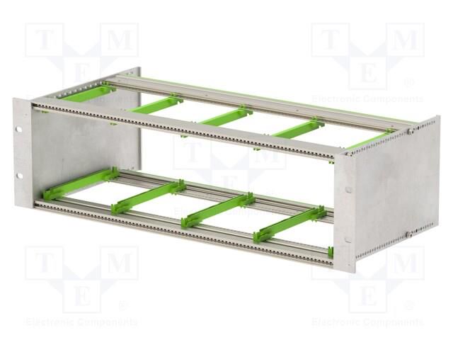 Enclosure: mounting rack; Standard: 19"; 3U; Z: 132.5mm; X: 482.6mm BOPLA BGT22380.12-BN-SET