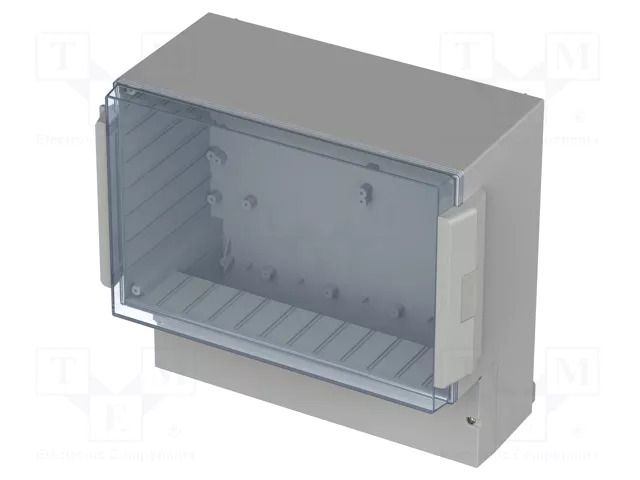 Enclosure: wall mounting; X: 296mm; Y: 281mm; Z: 158mm; ABS; grey BOPLA RCP3500
