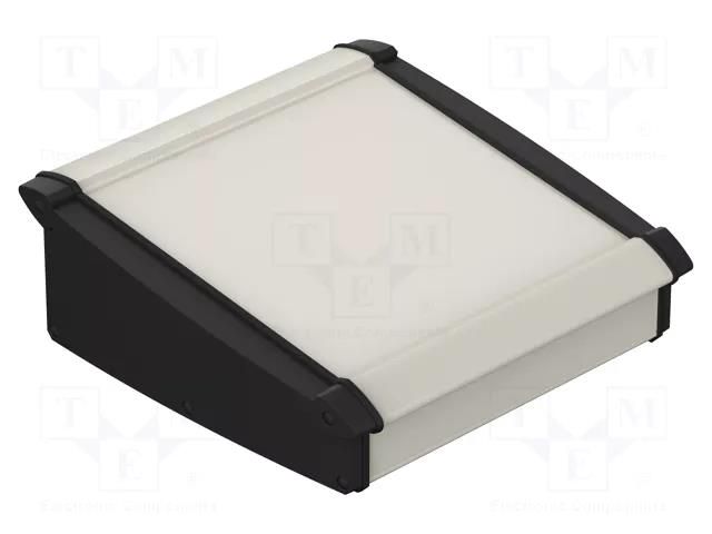 Enclosure: desktop; Alu-Topline; X: 200mm; Y: 232.6mm; Z: 86mm; IP65 BOPLA ATPH-IP23850200SET
