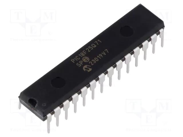 IC: PIC microcontroller; 32kB; 64MHz; 1.8÷5.5VDC; THT; SPDIP28 MICROCHIP TECHNOLOGY PIC18F25Q71-I/SP