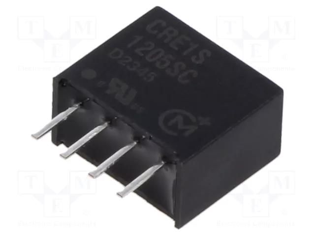 Converter: DC/DC; 1W; Uin: 10.8÷13.2VDC; Uout: 5VDC; Iout: 200mA; SIP Murata Power Solutions CRE1S1205SC