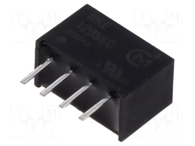 Converter: DC/DC; 1W; Uin: 10.8÷13.2VDC; Uout: 5VDC; Iout: 200mA; SIP Murata Power Solutions NKE1205SC