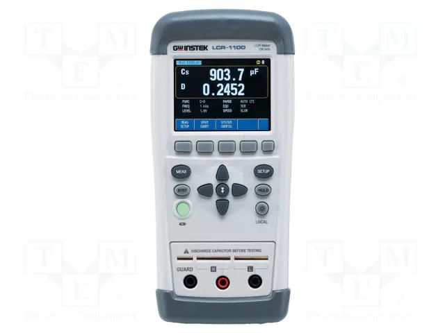 LCR meter; touch screen,LCD TFT 2,8"; (50000); 50mΩ÷10MΩ GW INSTEK LCR-1100