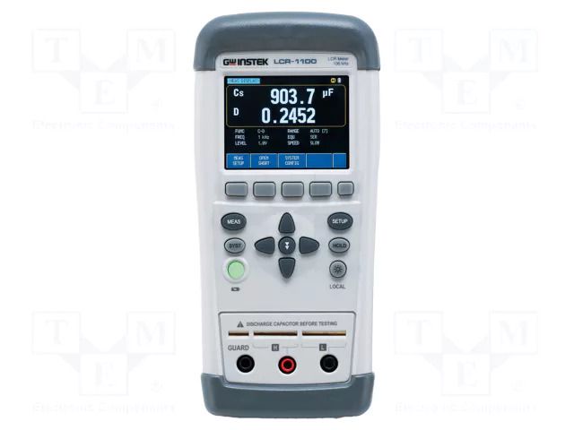 LCR meter; touch screen,LCD TFT 2,8"; (50000); 50mΩ÷10MΩ GW INSTEK LCR-1100