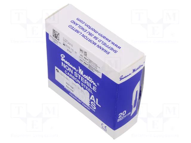 Blade; L: 45mm; W: 8.8mm; Thk: 0.4mm; 100pcs. SWANN-MORTON 420-SM