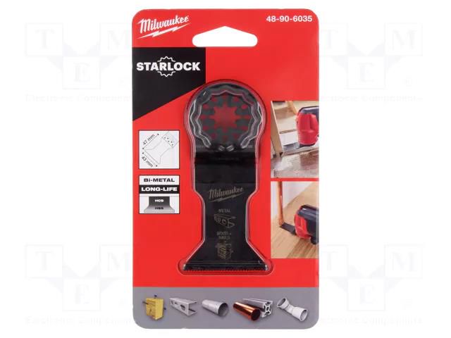Hacksaw blade; multitool; 43mm; Kind of holder: starlock® Milwaukee MW-48906035
