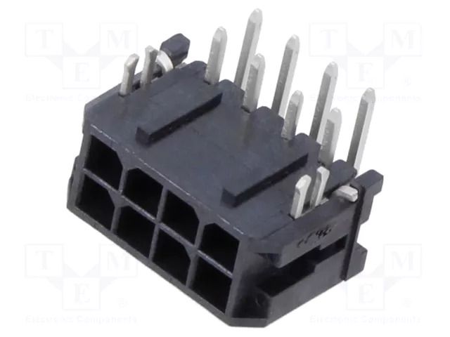 Connector: wire-board; socket; male; PIN: 8; Micro-Fit 3.0; 3mm; 2x4 MOLEX MX-43045-0822