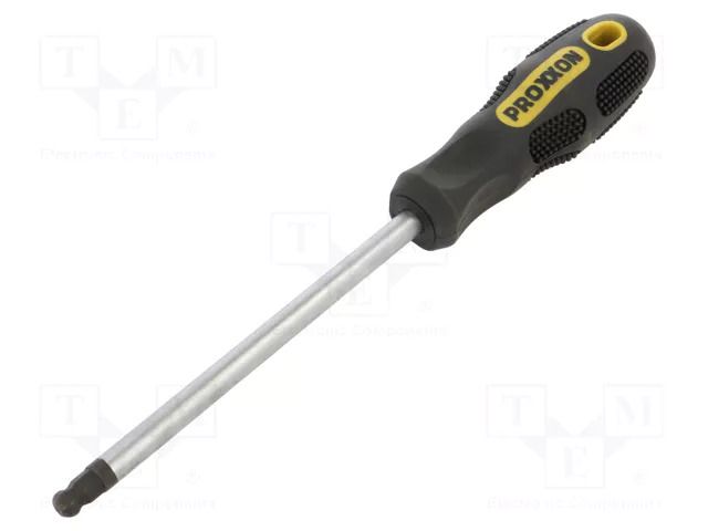 Screwdriver; hex key,spherical; HEX 8mm; Blade length: 122mm PROXXON PR22216