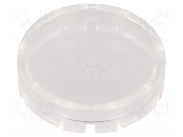 Actuator lens; RONTRON-R-JUWEL; transparent; Ø19.7mm SCHLEGEL T22HRRKL