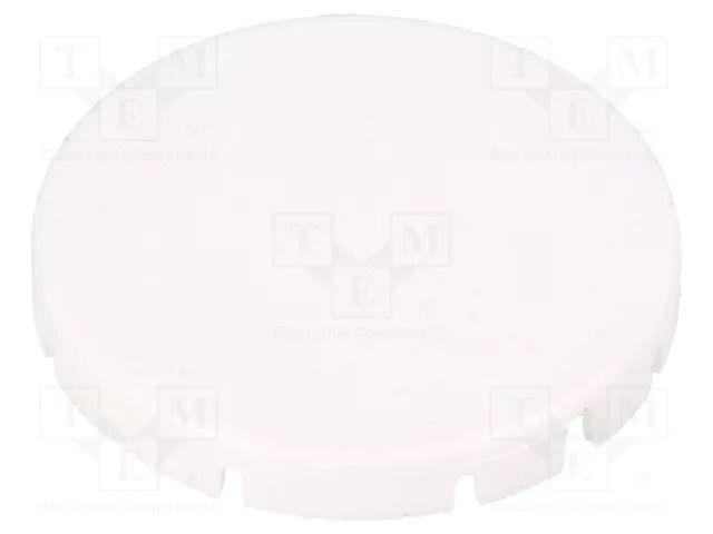 Actuator lens; RONTRON-R-JUWEL; white; Ø19.7mm SCHLEGEL T22RRGWS