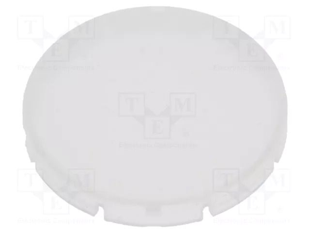 Actuator lens; RONTRON-R-JUWEL; white transparent opal; Ø19.7mm SCHLEGEL T22RRWS