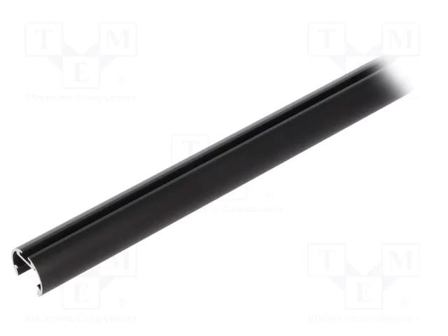 Profiles for LED modules; black; 1m; OLEK; aluminium; anodized KLUŚ K-A08505A07-1M