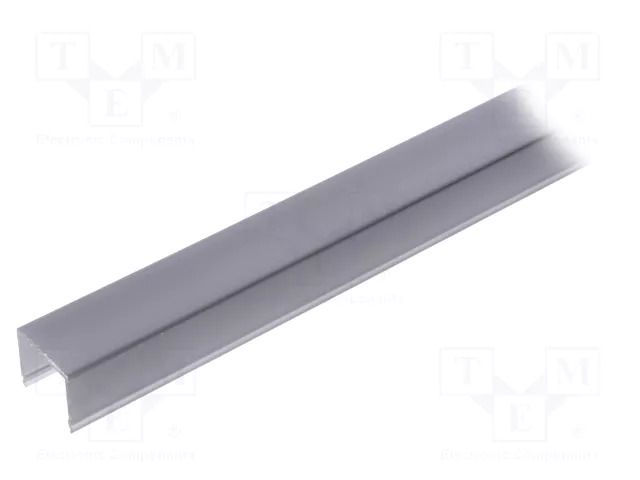 Cover for LED profiles; black; 1m; G22S; push-in KLUŚ K-B17013B-1M