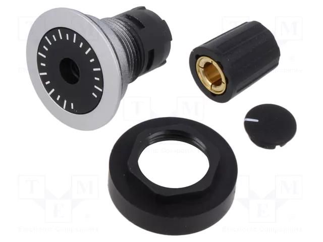Switch: rotary; 22mm; IP65; RONTRON-R-JUWEL; Ø22.3mm SCHLEGEL RRJE