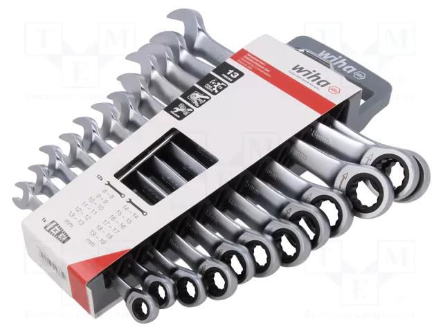 Wrench-set; combination spanner,with ratchet; 12pcs. WIHA WIHA.44665