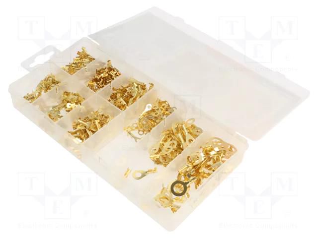 Kit: connectors; crimped; for cable; non-insulated; 450pcs. YATO YT-068683