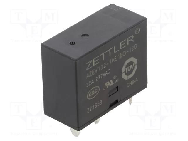 Relay: electromagnetic power; SPST-NO + SPST-NC; Ucoil: 12VDC ZETTLER AZEV132-1AE1BG-12D