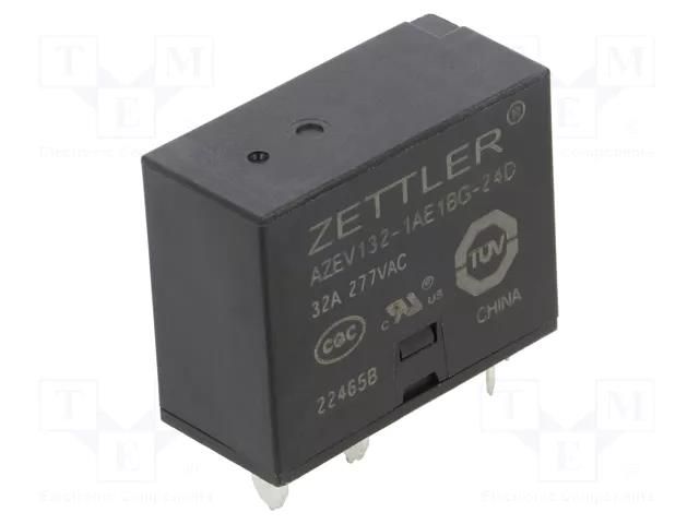 Relay: electromagnetic power; SPST-NO + SPST-NC; Ucoil: 24VDC ZETTLER AZEV132-1AE1BG-24D