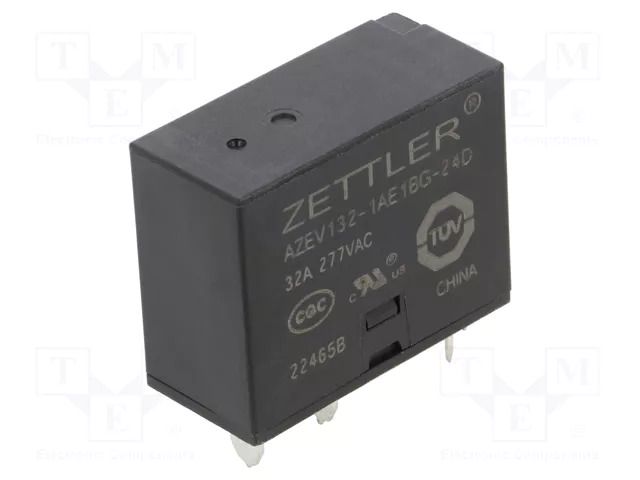 Relay: electromagnetic power; SPST-NO + SPST-NC; Ucoil: 24VDC ZETTLER AZEV132-1AE1BG-24D