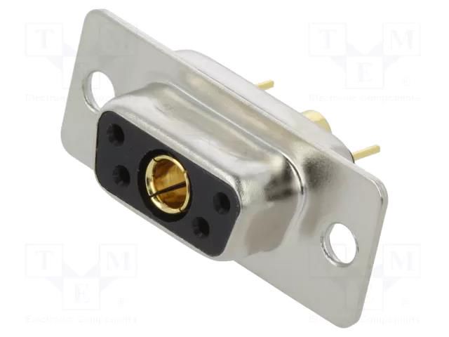 Connector: Special D-Sub; PIN: 5(1+4); plug; female; on PCBs; THT MH CONNECTORS MHCDD5W1S4
