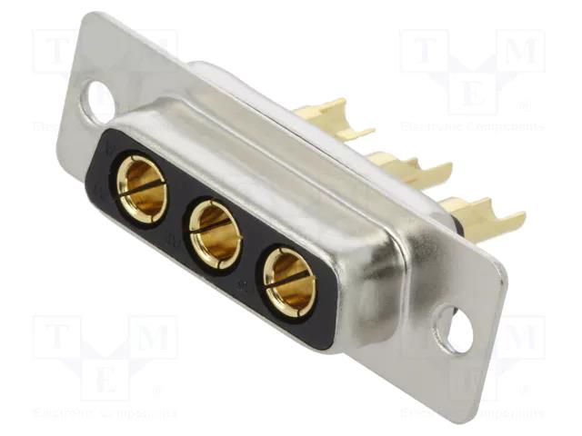 Connector: Special D-Sub; PIN: 3; plug; female; for cable; MHCD MH CONNECTORS MHCDS3W3S2